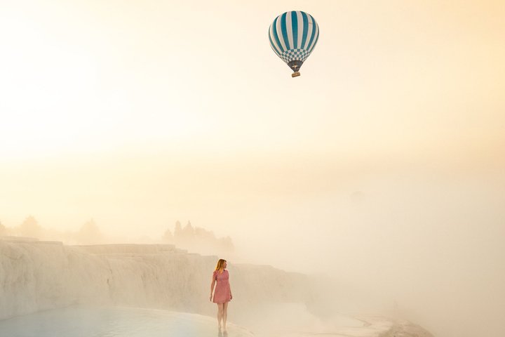 From Antalya Pamukkale Hot Air Balloon Flight with Lunch
