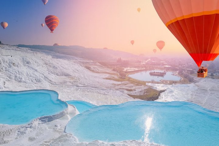 Full-Day Marmaris Pamukkale Tour With Hot Air Balloon Ride