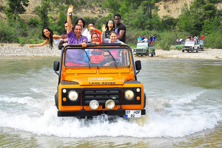 Marmaris Jeep Safari Tour With Waterfall and Water Fights