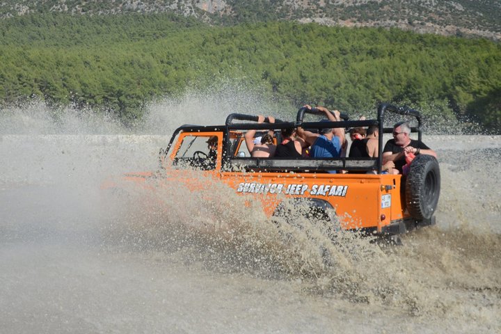 Marmaris Jeep Safari Tour With Waterfall and Water Fights