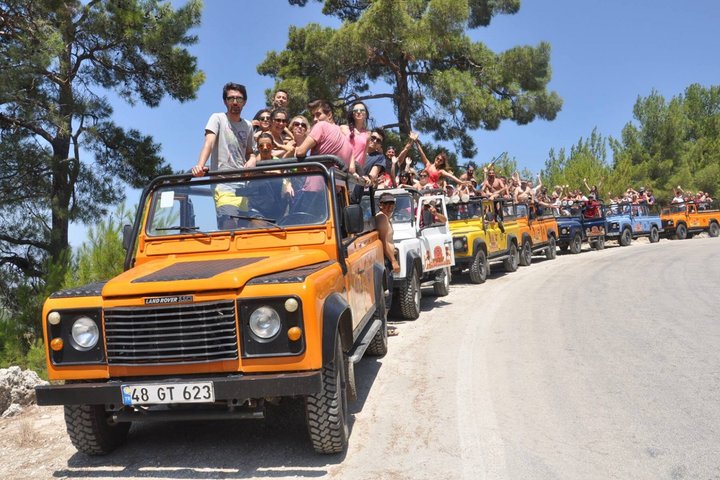 Marmaris Jeep Safari Tour With Waterfall and Water Fights