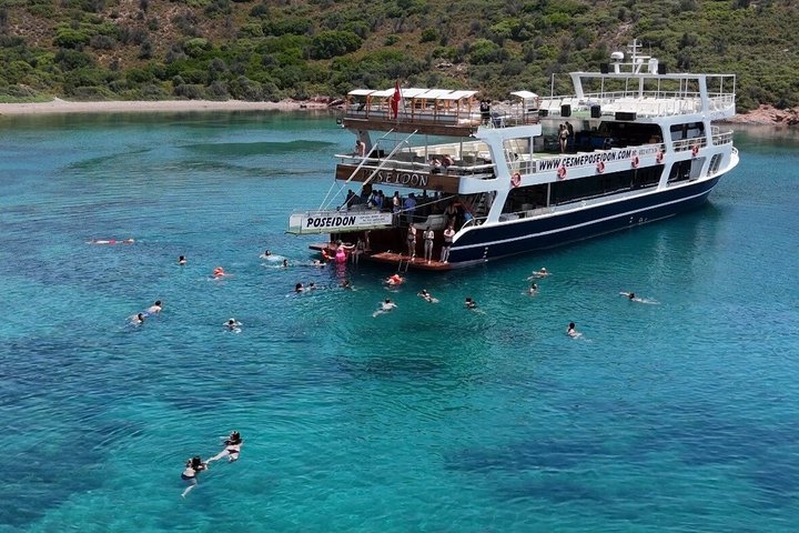 Cesme Boat Tour Hidden Bays Cruise with Swimming Stops