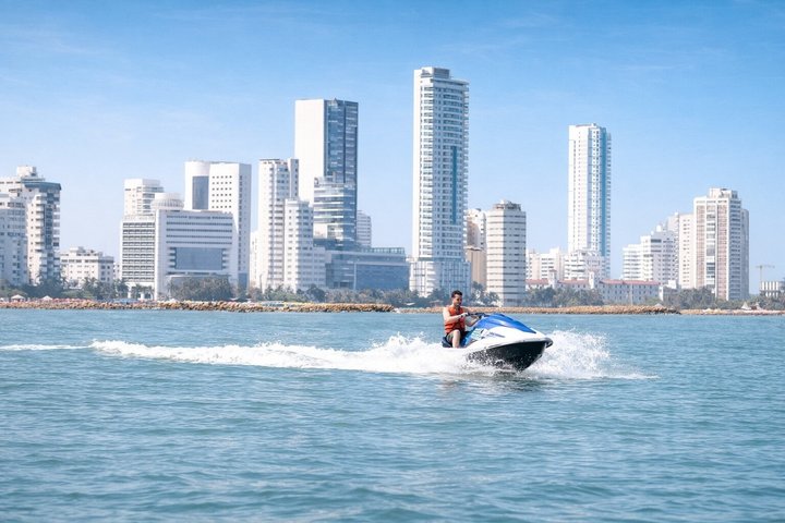 Cartagena Jet Ski Adventure with Optional Drone Video