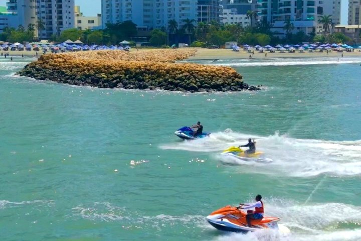 Cartagena Jet Ski Adventure with Optional Drone Video