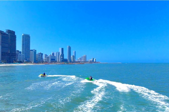Cartagena Jet Ski Adventure with Optional Drone Video
