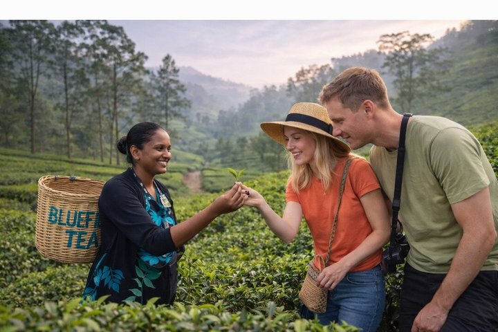 Nuwara Eilya Tea Plucking &Tasting waterfalls tours