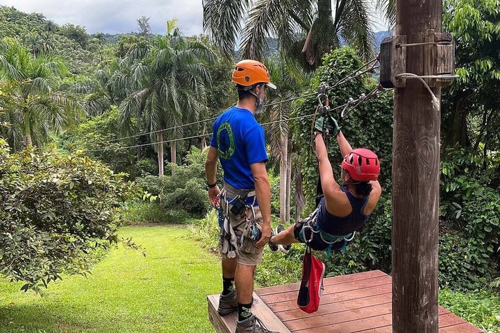 El Yunque Ziplining in Puerto Rico