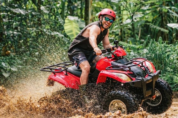 Ubud ATV Ride Through Elephant Cave, Monkey Forest, Waterfall