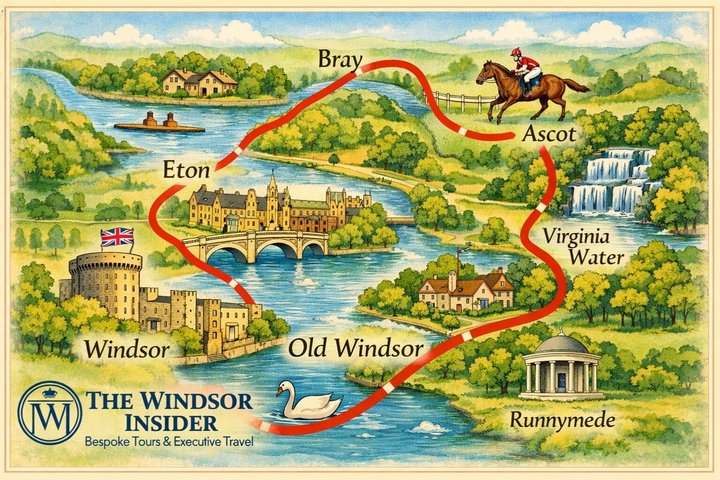 Private Royal Borough Scenic Tour with Windsor Castle Views