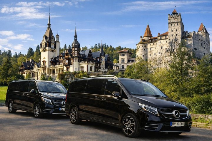3-Castle: Peles,Bran,Rasnov,Sinaia Monastery from Brasov w pickup