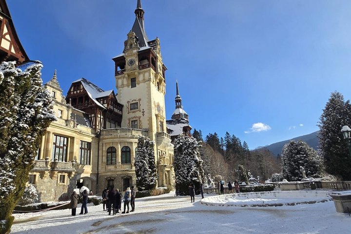 3 Castles Brasov |Mercedes & Hotel Pickup| Peles Bran Cantacuzino