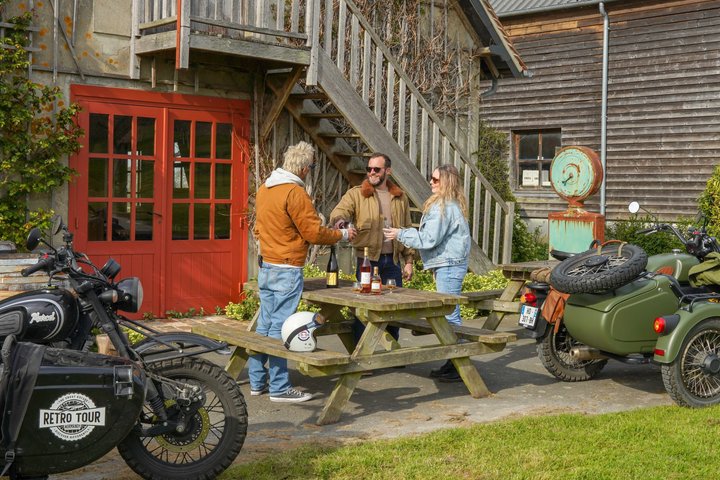 Visit Honfleur by sidecar: 1.5 to 3.5 hour tour along the coast