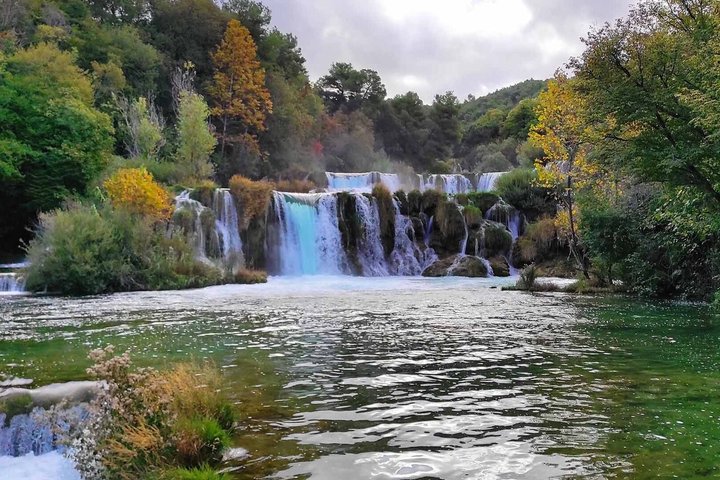 From Trogir, Seget, Okrug: Krka Waterfalls & Šibenik Culture Tour
