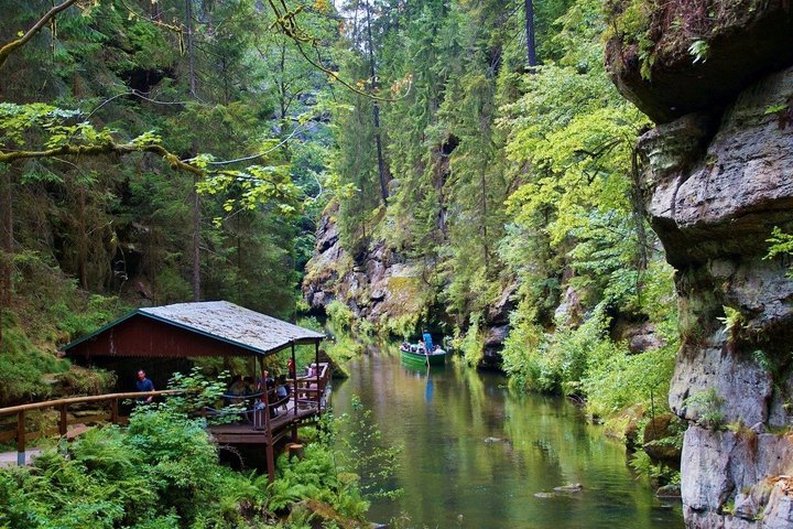 From Dresden: Bastei Bridge, Gorge Boat & Narnia Rocks Tour