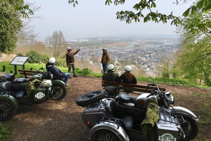 Visit Honfleur by sidecar 1.5 to 3.5 hour tour along the coast