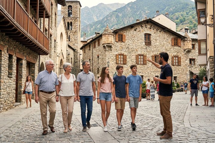 Private Family Walking Tour in Andorra la Vella Old Town