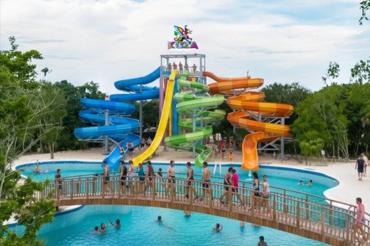 Cozumel: Full Experience Water Park and Zipline in Kuza Beach