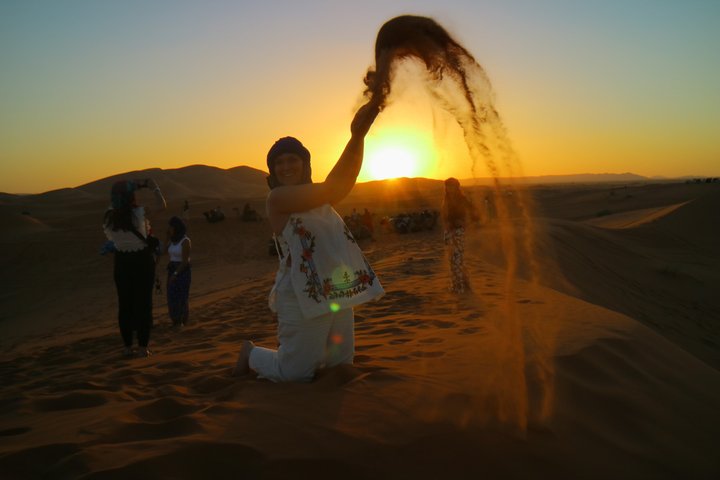 Merzouga: Private Camel Ride for Sunset in the Desert