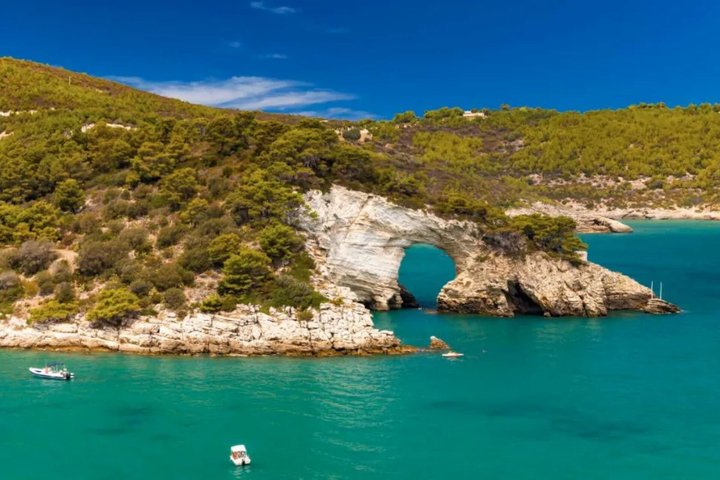 Gargano from Vieste yacht excursion with aperitif and skipper