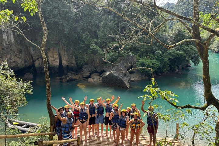 Zipline Dark cave & Paradise cave: Full-day Exploration
