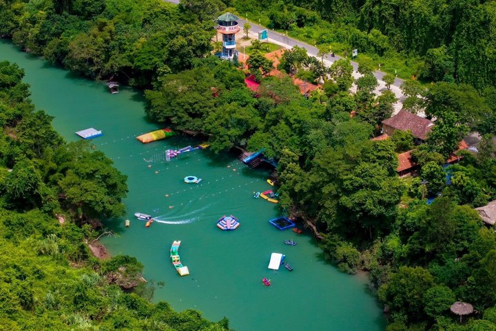 Zipline Dark cave & Paradise cave: Full-day Exploration