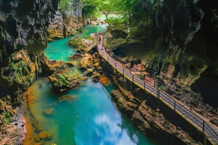 Zipline Dark cave & Paradise cave: Full-day Exploration
