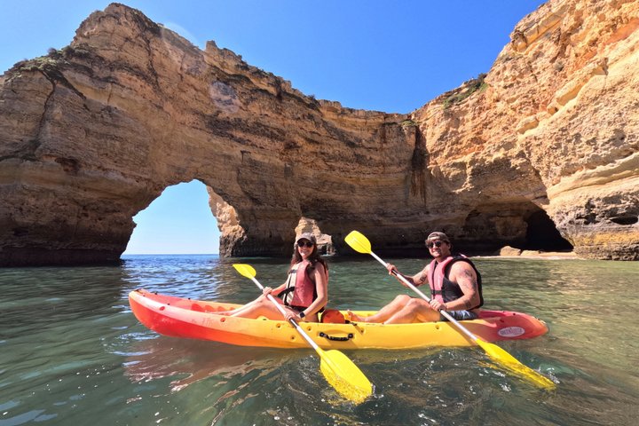 Benagil Kayak Tour: Sea Caves Adventure + 4K GoPro Photos Included