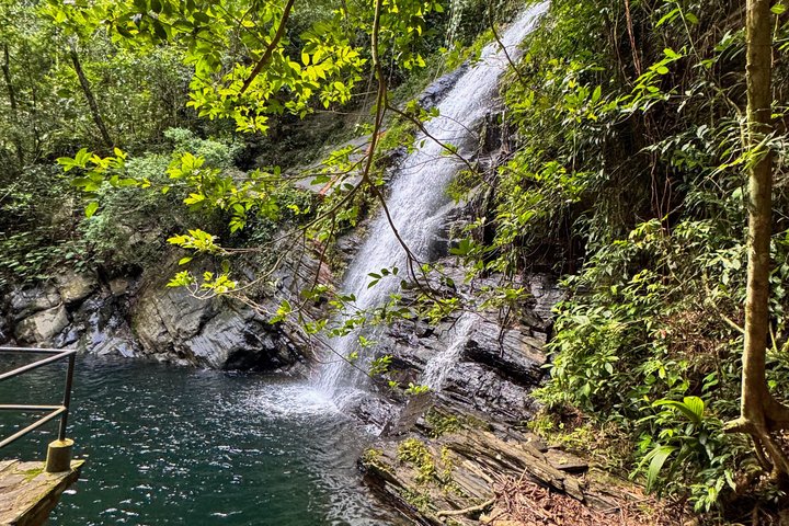 Swim and Unwind at a Scenic Waterfall from Hopkins Village