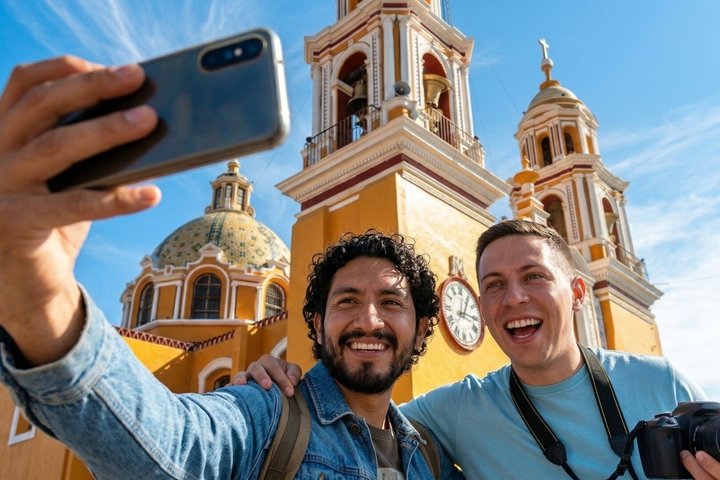 Desde Puebla: Tour privado a cholula + fabrica de talvera