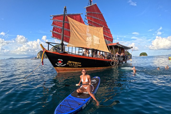 Krabi 4 Island Sunset Snorkeling Cruise + Bioluminescent Swim