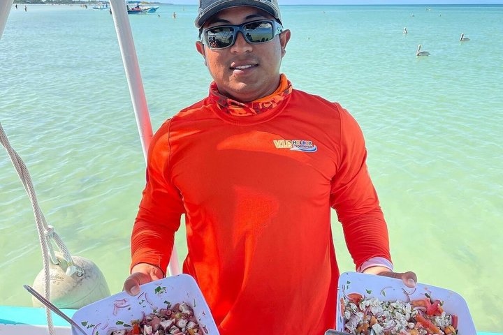 Swim with whale sharks on a private tour