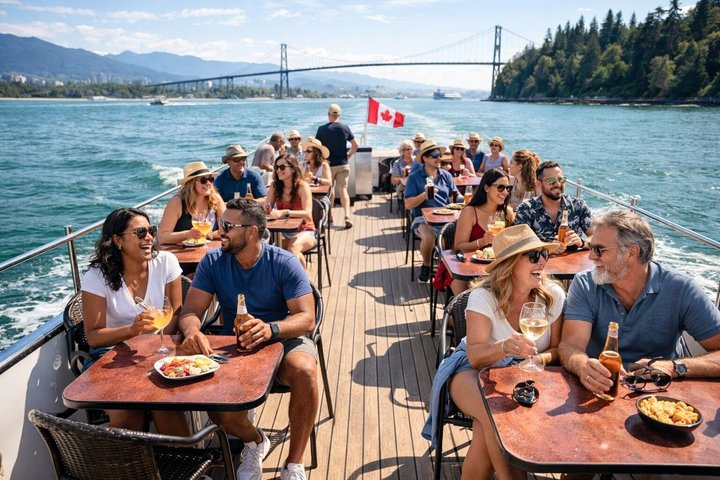 Vancouver Scenic Sightseeing Boat Tour with Live Tour Guide