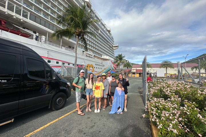 St Thomas Luxury 6 Hour Private Sightseeing Cruise Port or Hotel