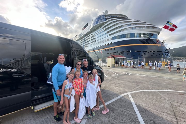 St Thomas Luxury 6 Hour Private Sightseeing Cruise Port or Hotel