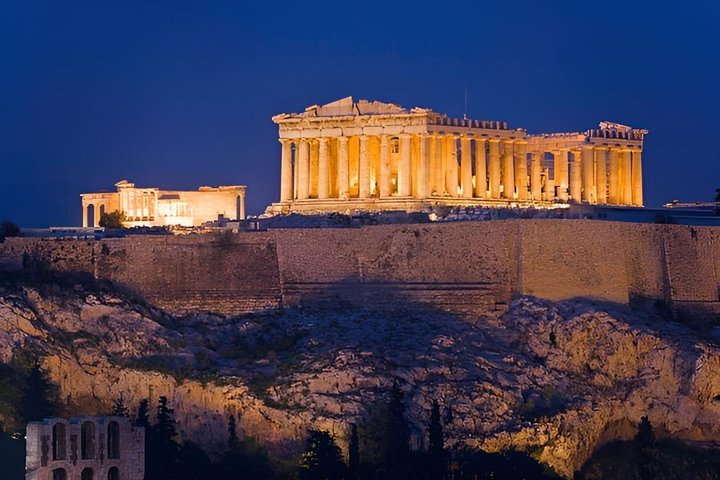 Athens By Night Private 3 Hour City Lights & Views Luxury Tour