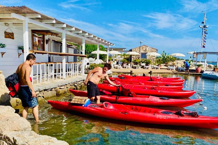 Kayak Tour to Maddalena and Caprera + Snorkeling and Typical Aperitif