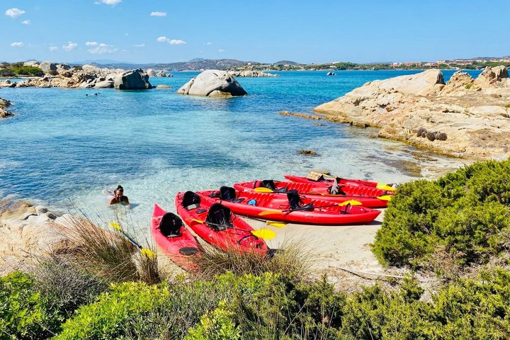 Kayak Tour to Maddalena and Caprera + Snorkeling and Typical Aperitif