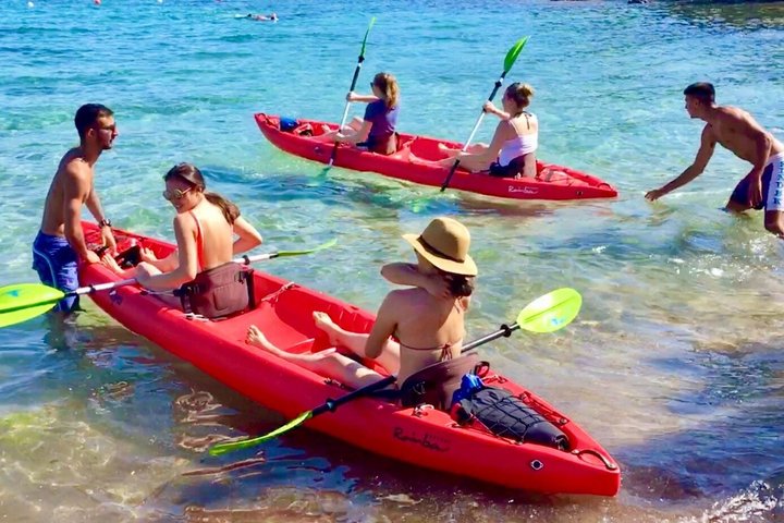 Kayak Tour to Maddalena and Caprera + Snorkeling and Typical Aperitif