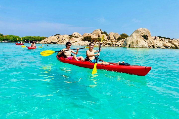 Kayak Tour to Maddalena and Caprera + Snorkeling and Typical Aperitif