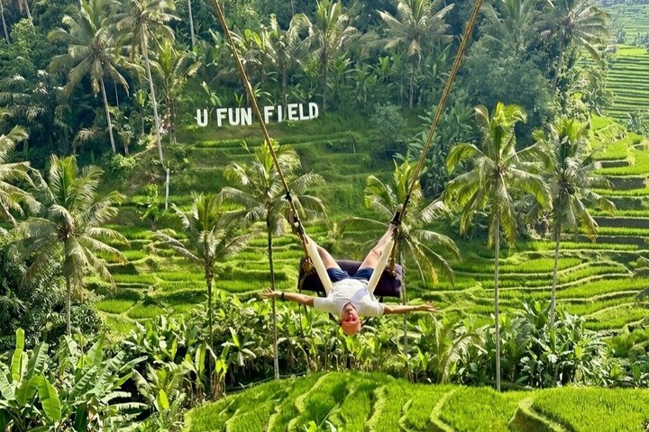 Ubud: Zipline, Bali Swing, and Sky Bike in a Private Rice Terrace