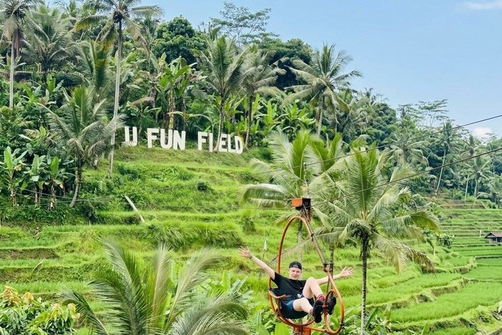 Ubud: Zipline, Bali Swing, and Sky Bike in a Private Rice Terrace