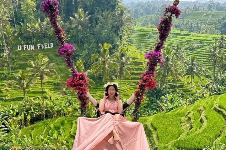 Ubud: Zipline, Bali Swing, and Sky Bike in a Private Rice Terrace
