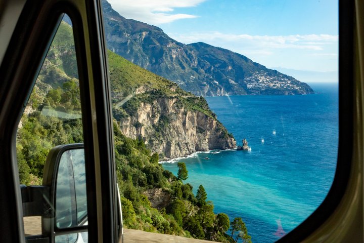 Sorrento, Positano & Amalfi Bus Tour & Boat from Naples