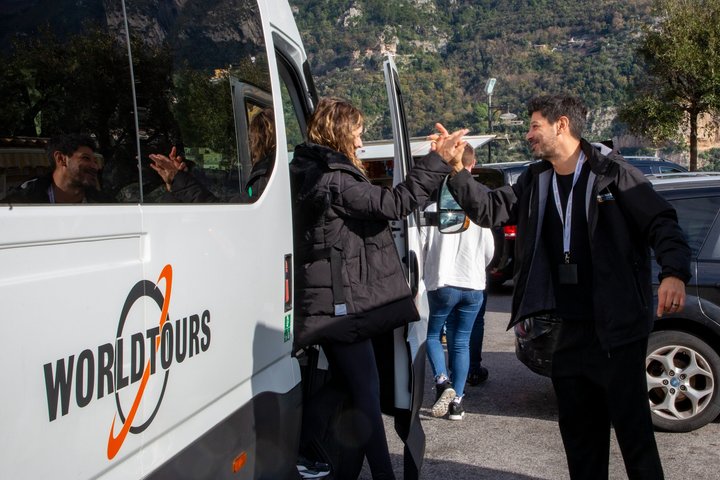 Sorrento, Positano & Amalfi Bus Tour & Boat from Naples