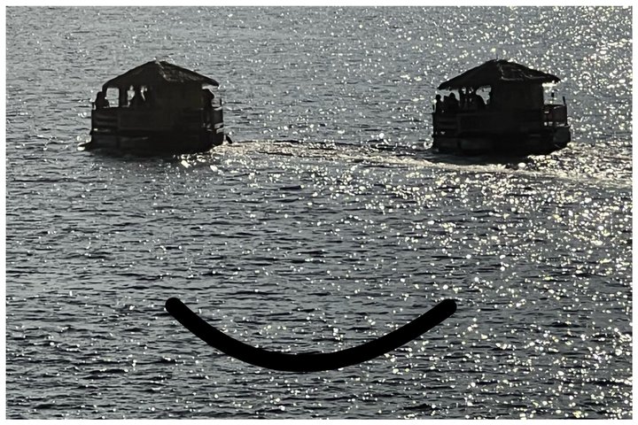 Lilo Floating Tiki Bar on the Ottawa River (Gatineau Pickup)
