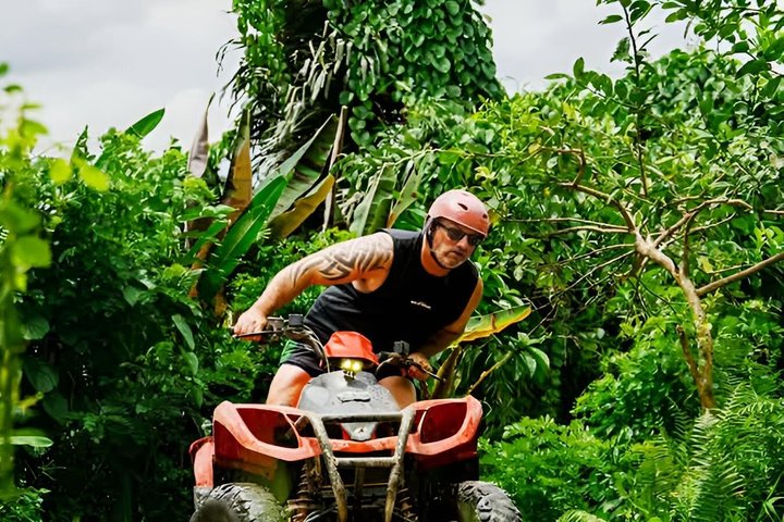 Kuber ATV Bali through River, Rice Field, Tunnel and Waterfall
