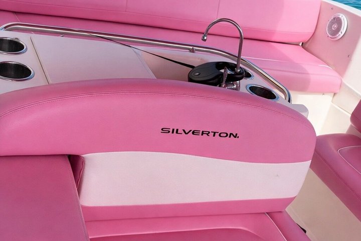 Barbie Pink Miami Yacht Rental 2 Free Jet skis Private Boat