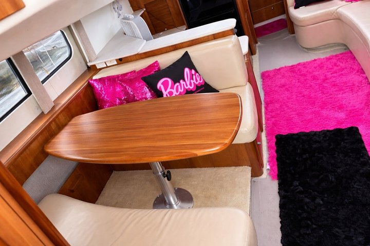 Barbie Pink Miami Yacht Rental 2 Free Jet skis Private Boat
