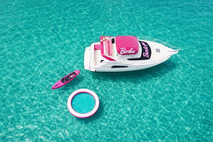 Barbie Pink Miami Yacht Rental 2 Free Jet skis Private Boat
