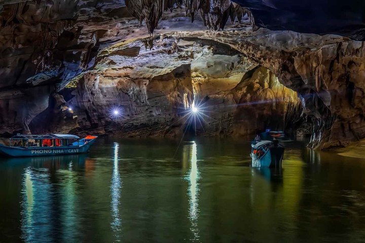 Phong Nha Cave and Paradise Cave: Guided Boat Tour & Exploration